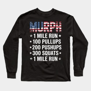Murph Challenge Memorial Day Workout Gym Gear Long Sleeve T-Shirt